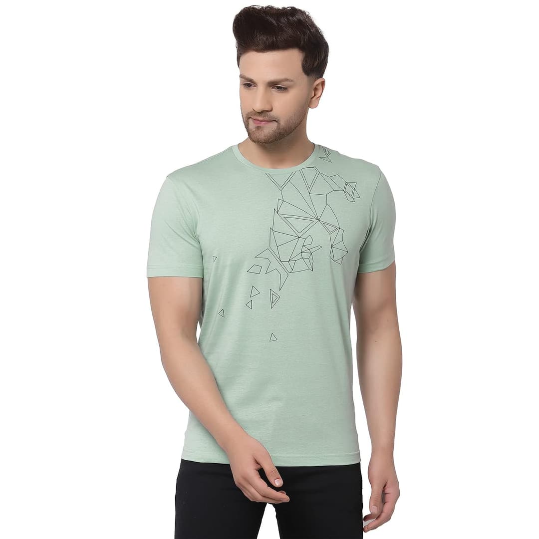Red Tape Men Round Neck T-Shirt