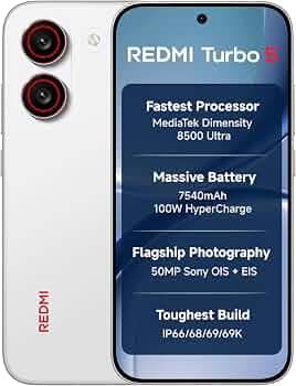 REDMI Turbo 5 (8GB RAM, 256GB Storage)
