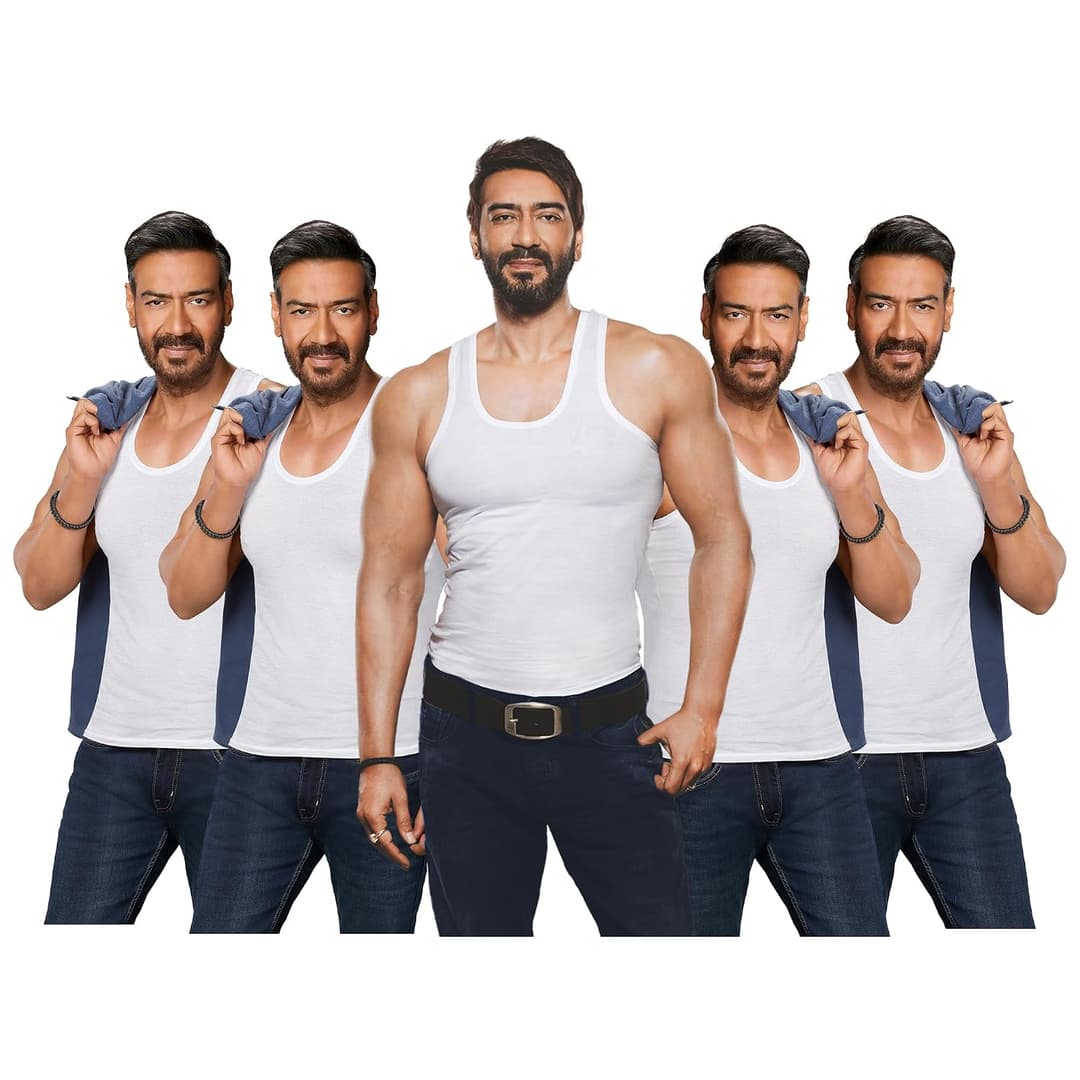 Amul Comfy Men's Cotton Sleeveless Vest Pack of 5