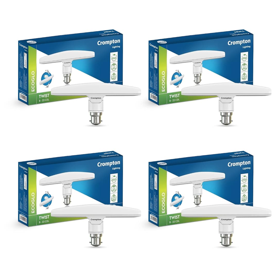Crompton Twist T Lamp 10W Cool Day Light (Pack of 4)