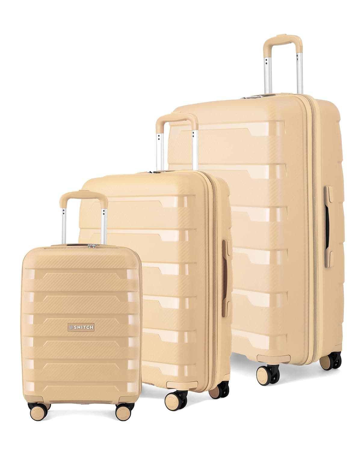 SNITCH Layer Polypropylene Trolley Suitcase Set of 3
