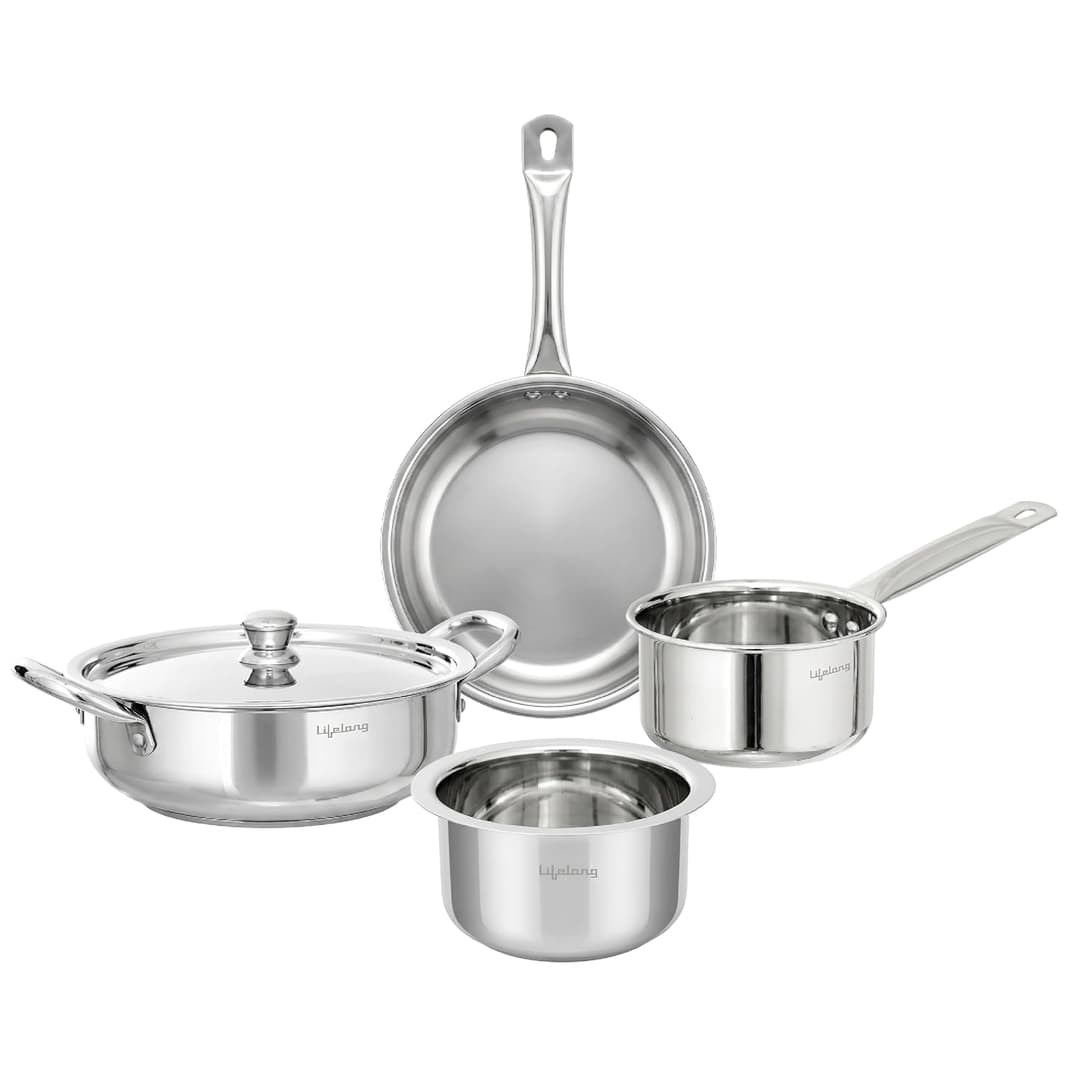Lifelong Stainless Steel Cookware Set of 5