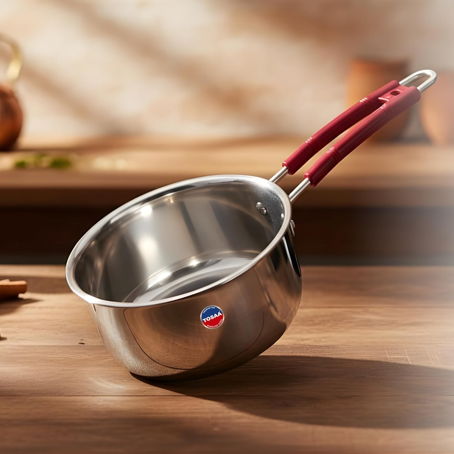 TOSAA TSSP18 Stainless Steel Sauce PAN 18 CM,Premium Stainless Steel for the Modern Kitchen,Safe for Cooking All Types of Foods (1500 ml)