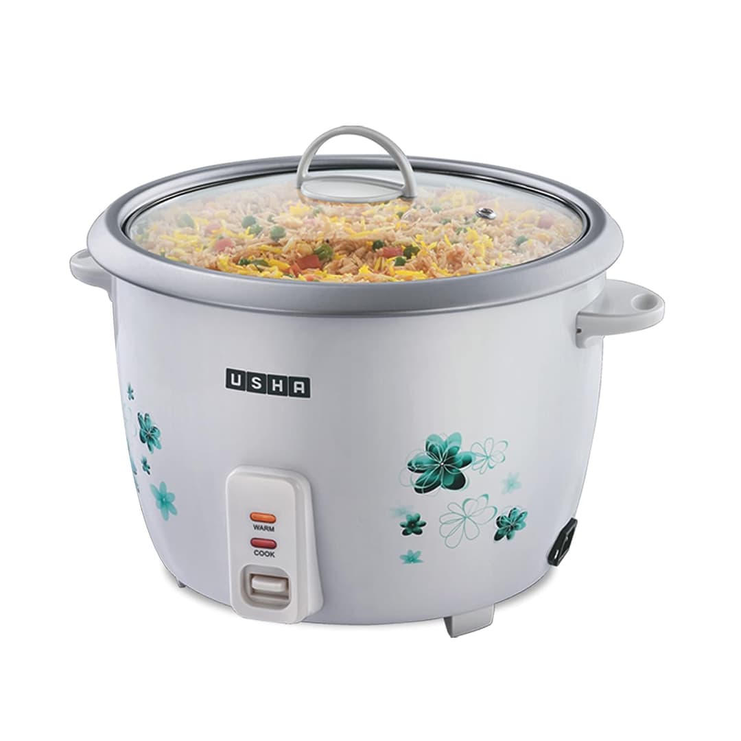 USHA RC18GS1 700W 1.8L Automatic Rice Cooker with Steamer