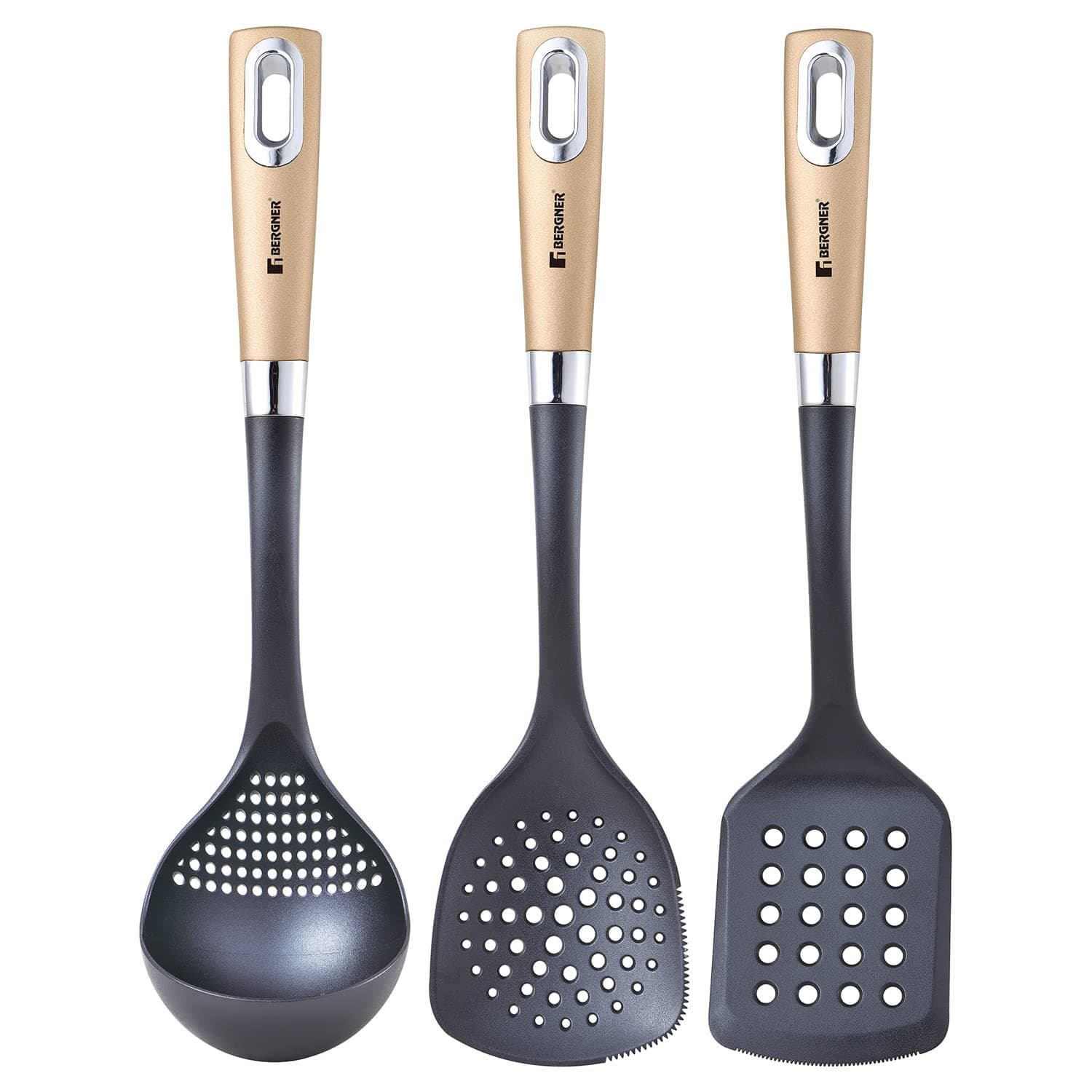 Bergner Centro 3 Pcs Nylon Kitchen Tool Set