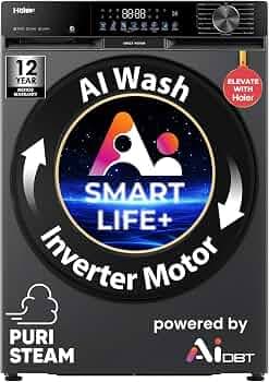 Haier 9 Kg 5 Star Fully Automatic Front Load Washing Machine
