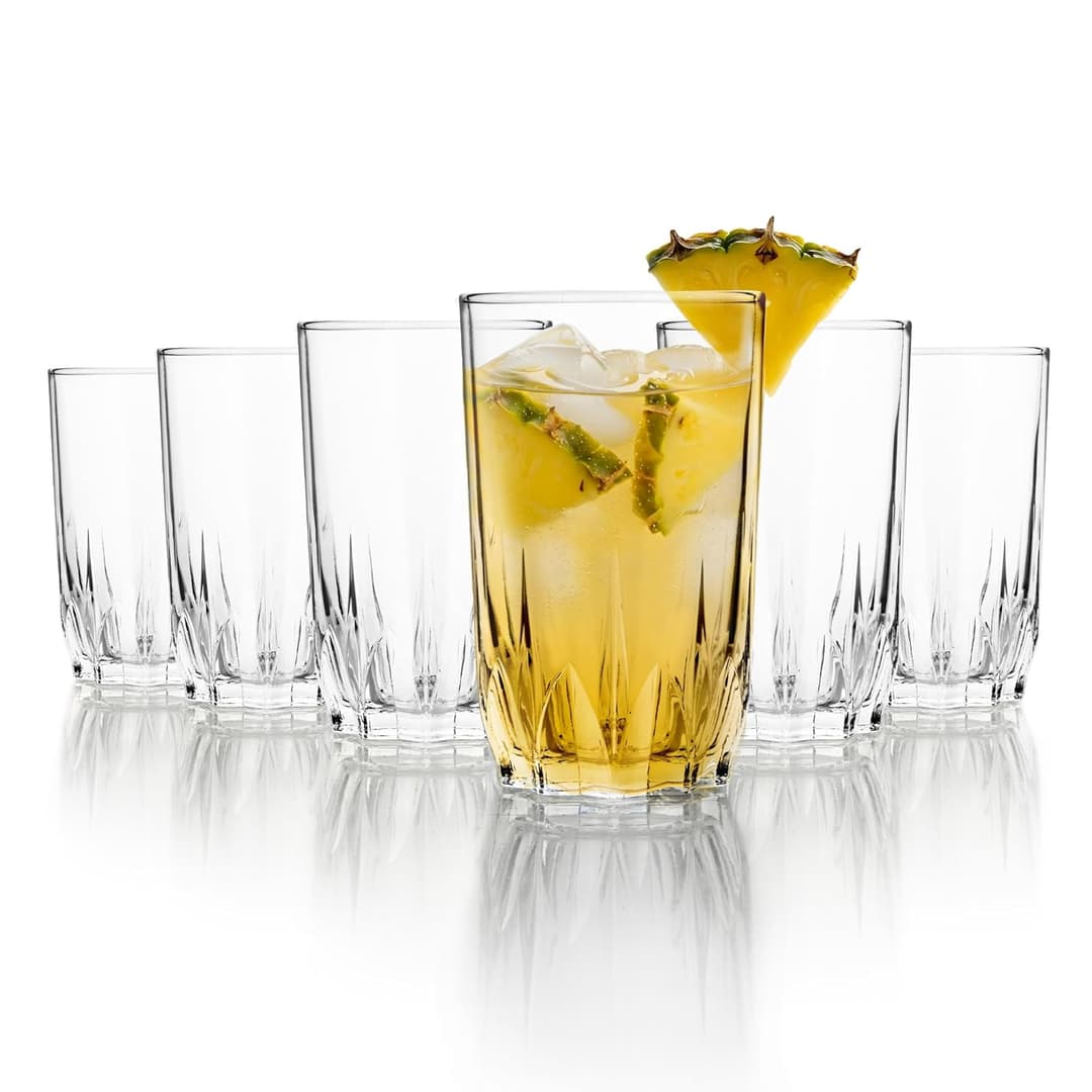 Cello Glaze Glass Tumbler Set of 6 (180ml)