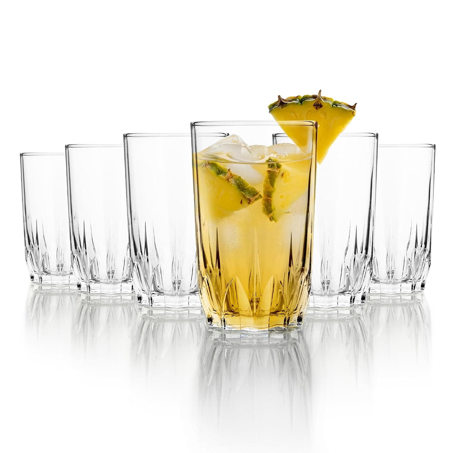 Cello Glaze Glass Tumbler Set of 6 (180ml)