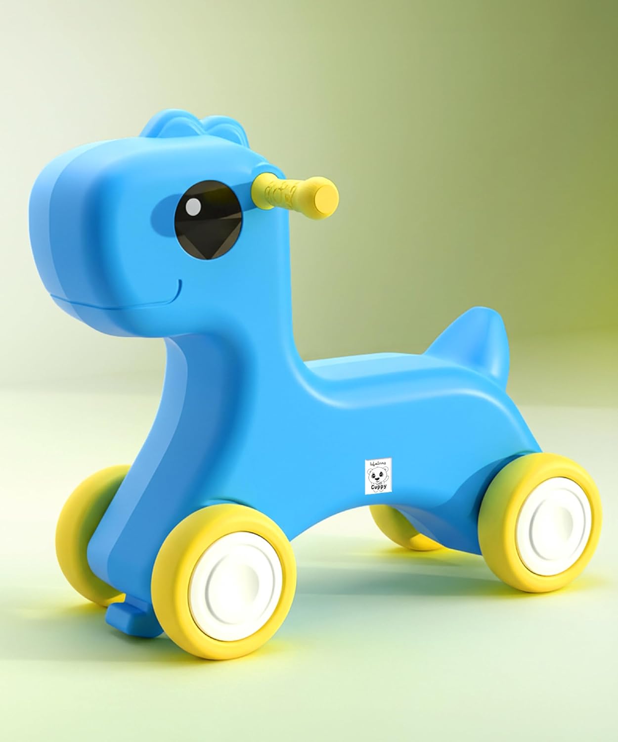 Lifelong Cuppy Horse Rideon for Kids 1+ Yrs | Sturdy, Round Edges Push Ride | Safe & Durable, Load Capacity 35kg | Indoor & Outdoor Play Toy Vehicle for Boys & Girls (LLCHR03)