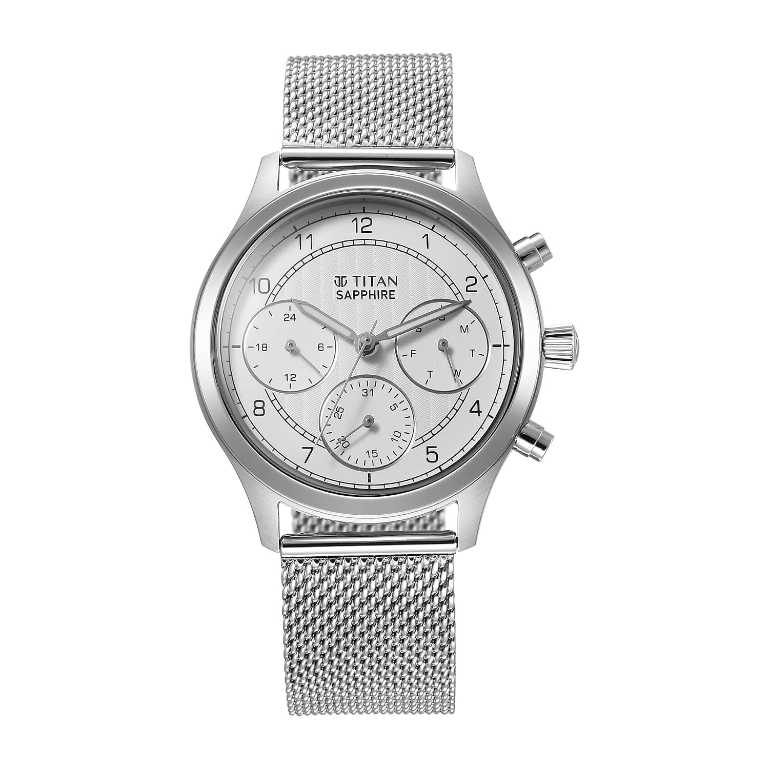 Titan Sapphire Quartz Multifunction Watch NT1874SM01