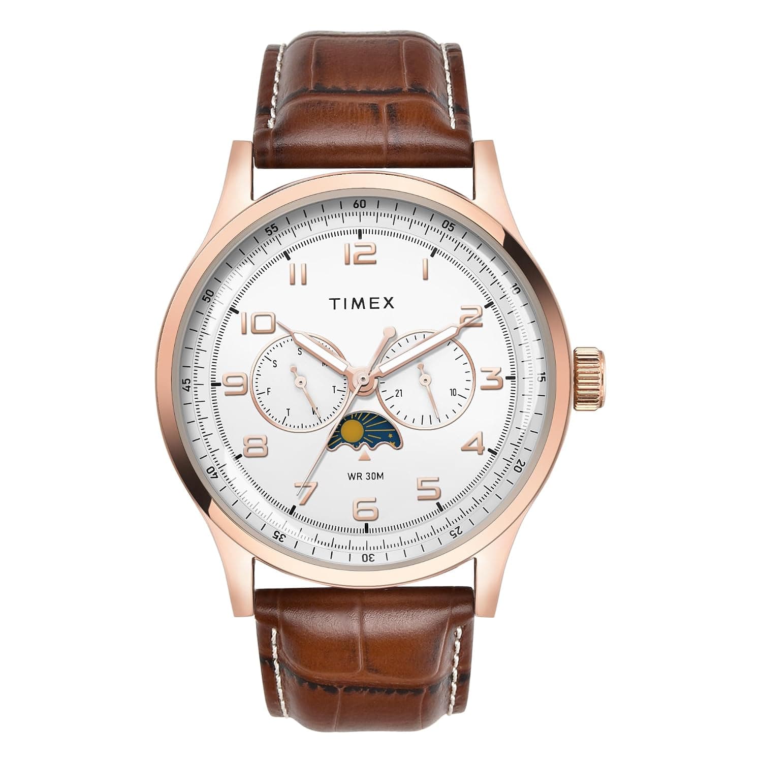 Timex Analog Watch with Leather Strap TWEG19608