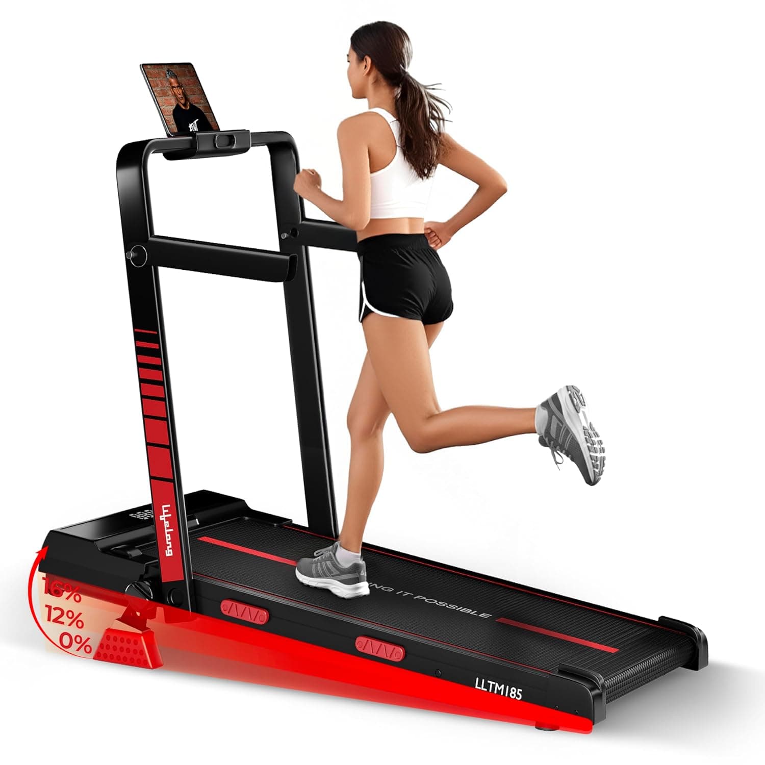 Lifelong Walking Pad Treadmill with Foldable Handle