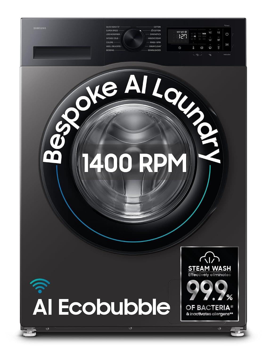 Samsung 9 kg 5 Star AI EcoBubble Front Load Washing Machine