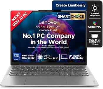 Lenovo Yoga Slim 7 Aura Core Ultra 5 226V 14" OLED Laptop
