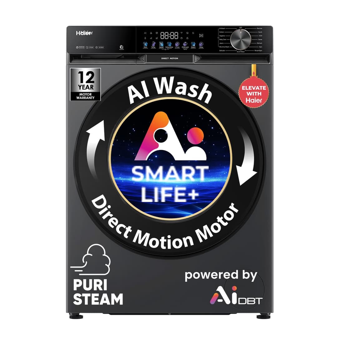 Haier 12 Kg 5 Star Fully Automatic Front Load Washing Machine