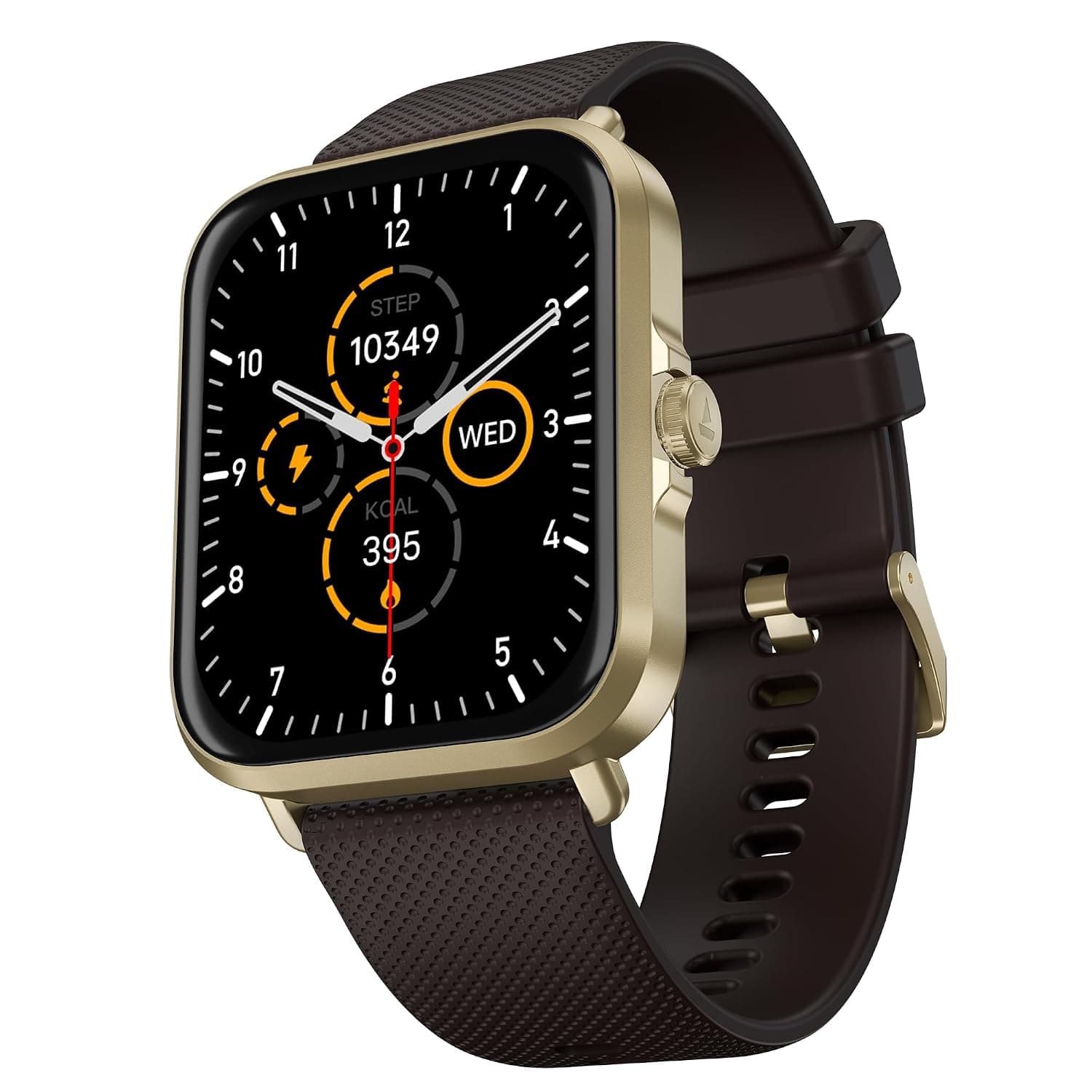 boAt Storm Infinity w/21 Days Extensive Battery Life, BT Calling, Huge 550mAh Battery, Fast Charge, 1.83” (4.65cm) Display, HR, SpO2 & Sleep Tracking, Smart Watch for Men & Women (Brown)