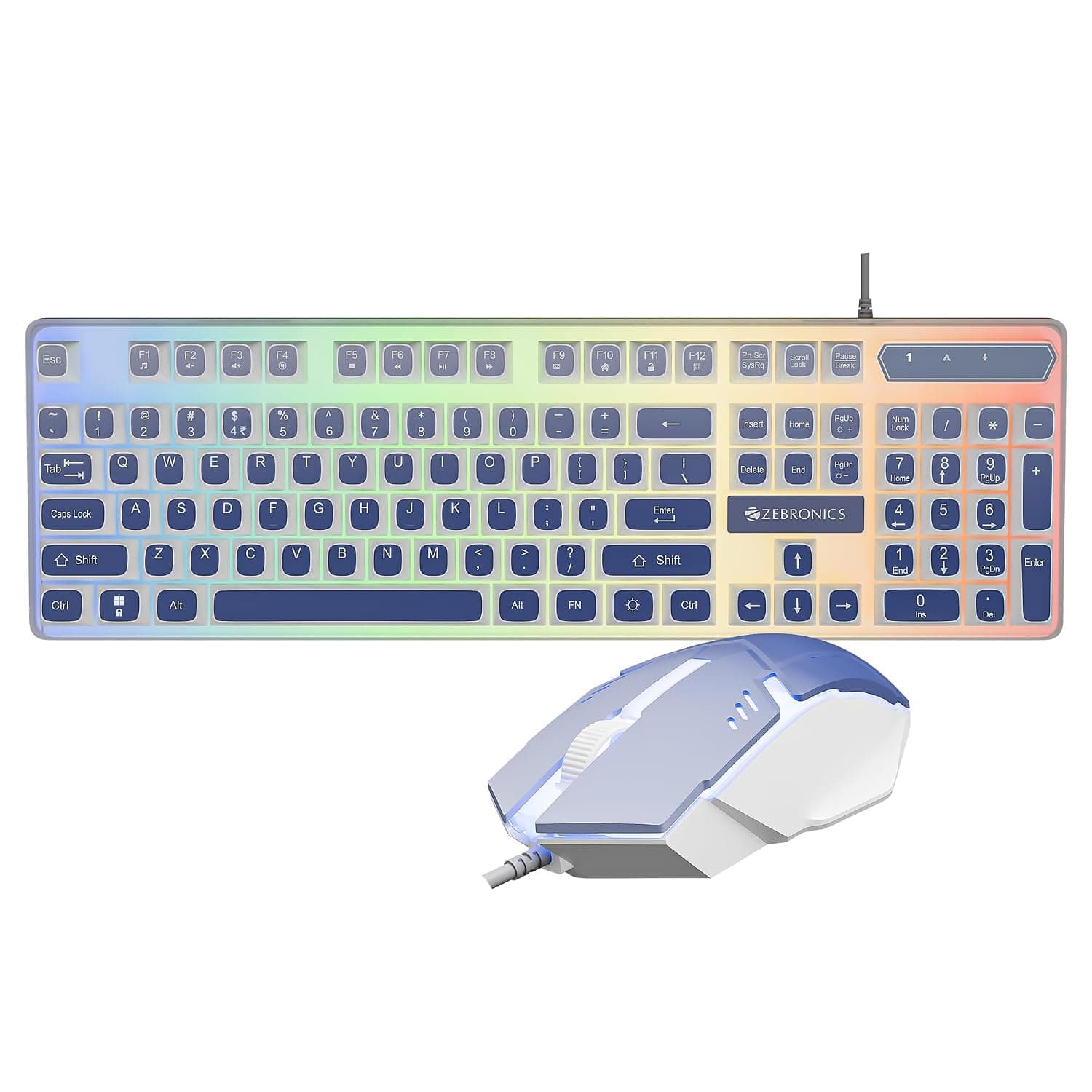 Zebronics War 2 Wired Keyboard & Mouse Combo