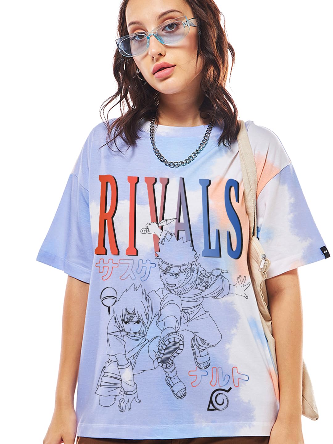 Bewakoof Women's Graphic Print Oversized Fit T-Shirt
