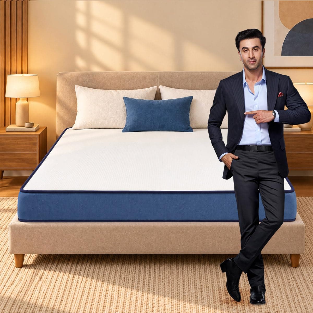 Nilkamal SLEEP Plus Memory Foam 6 Inch Single Mattress (72x36)
