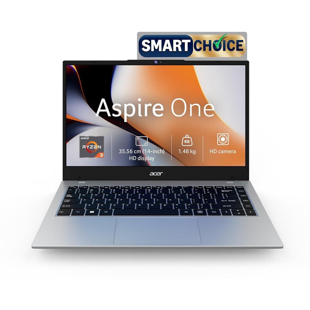 Acer Aspire One A114-43 14-inch Laptop (Ryzen 3-7320U, 8GB, 512GB SSD)