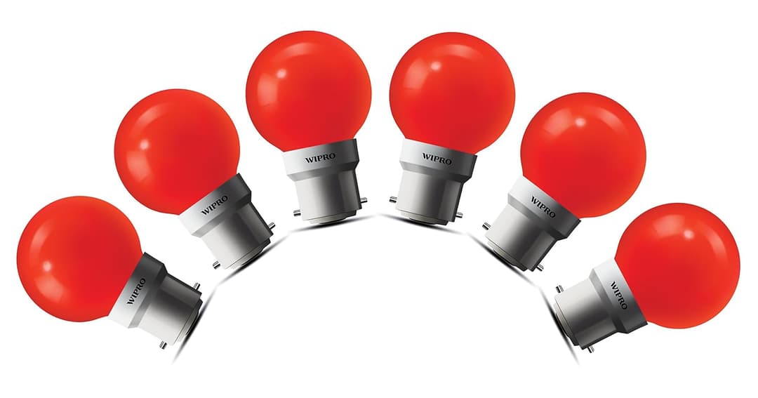 Wipro Safelite N10006 B22 0.5-Watt LED Night Lamp Pack of 6