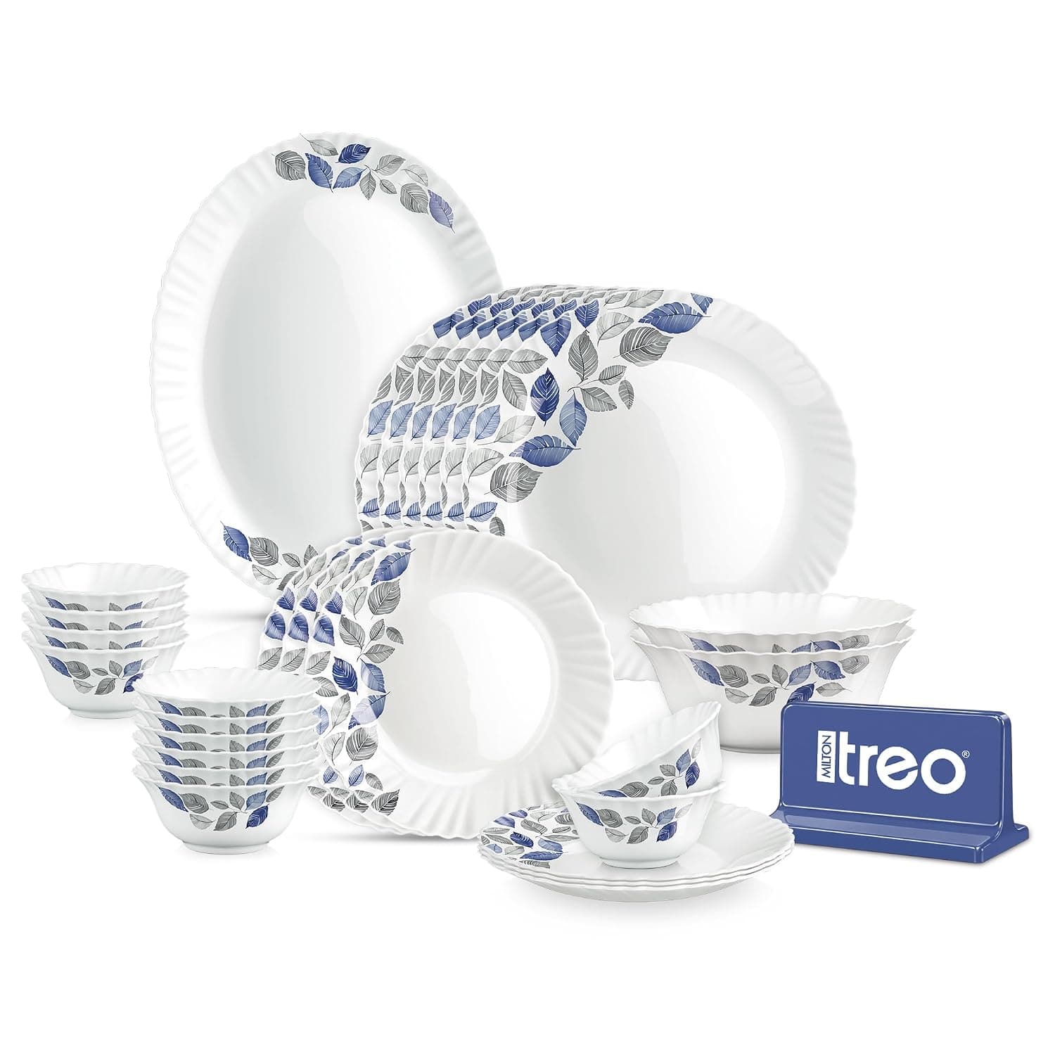 Treo by Milton Aurelia Lunis 27 Piece Opalware Dinner Set