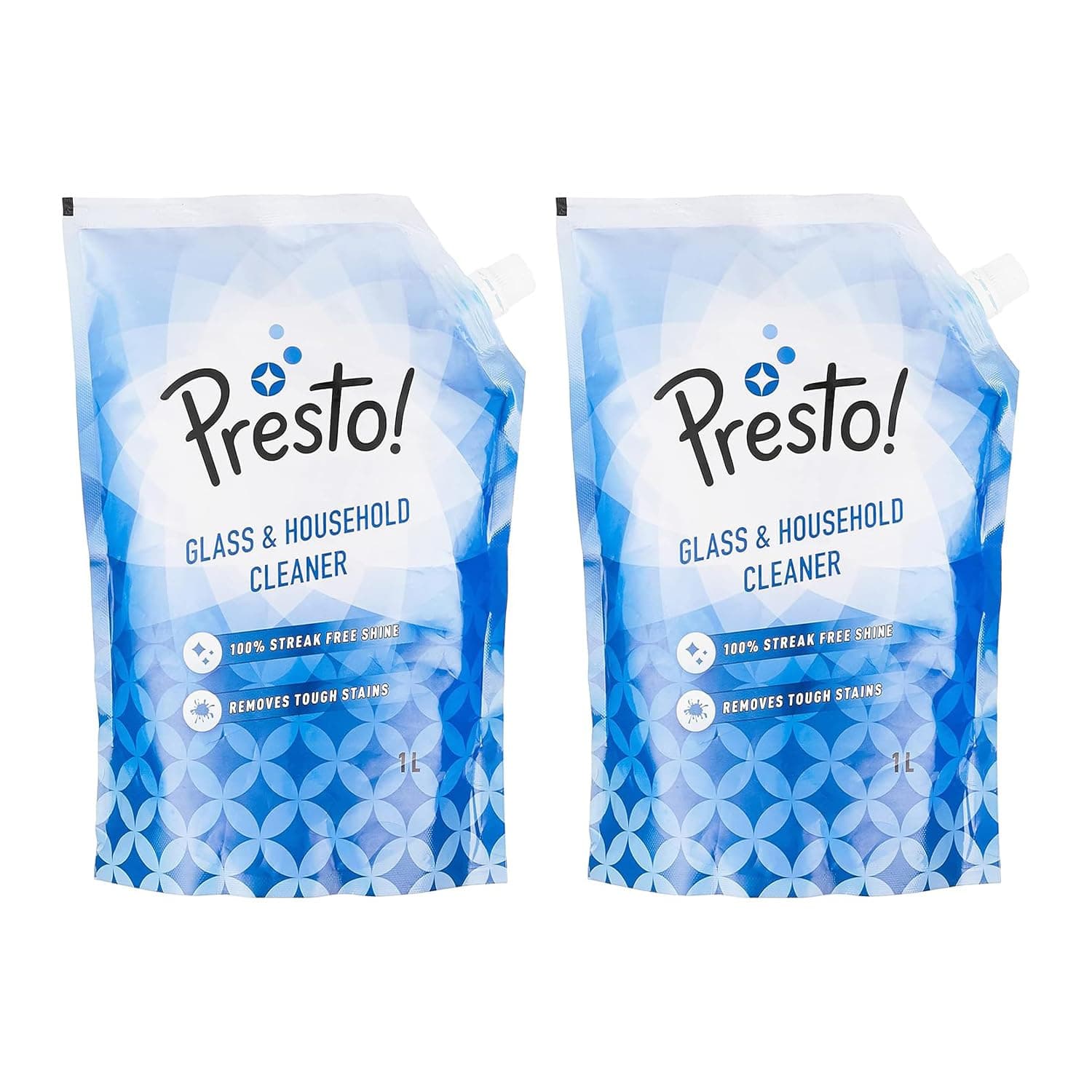 Presto! Glass & Household Cleaner Refill Pouch (1 L x 2)