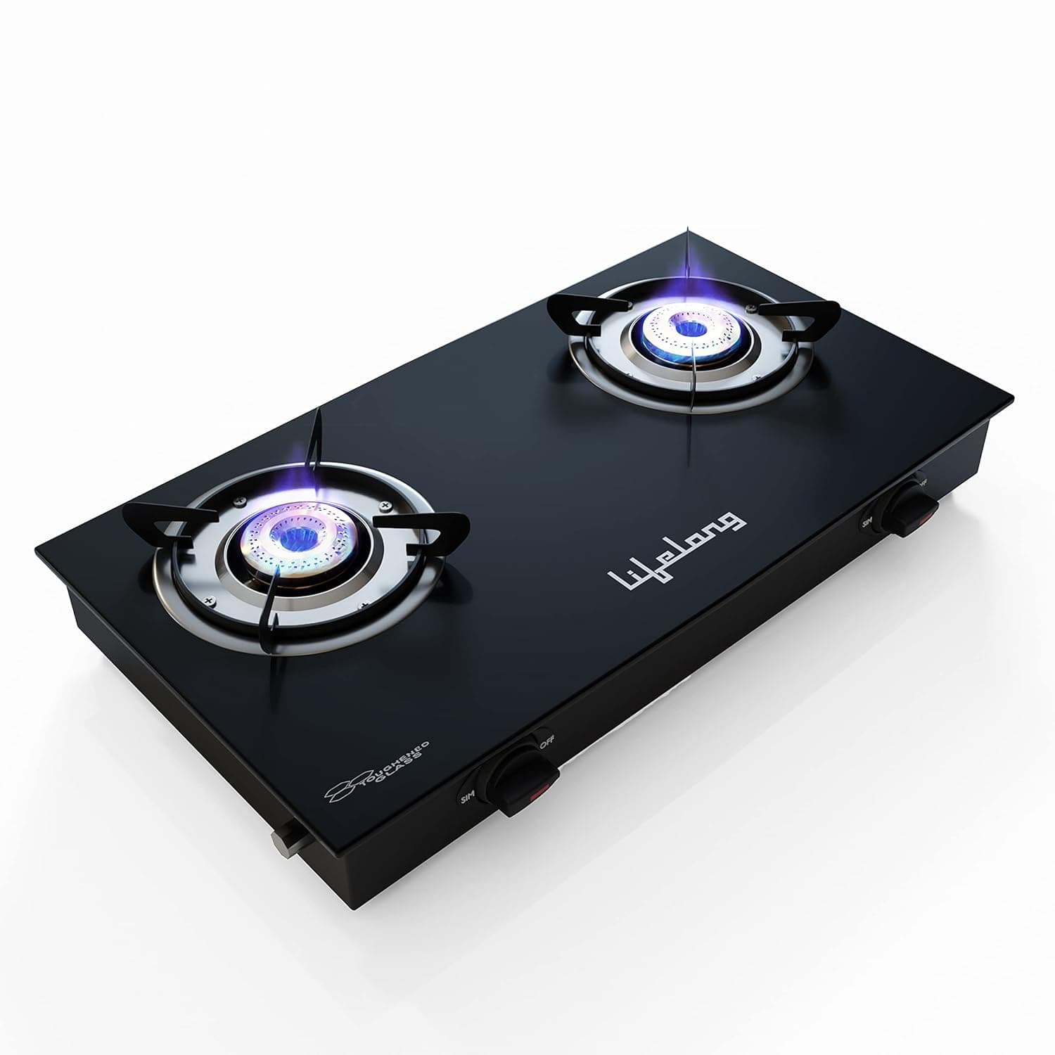 Lifelong LLGS10 2 Burner Manual Glass Gas Stove