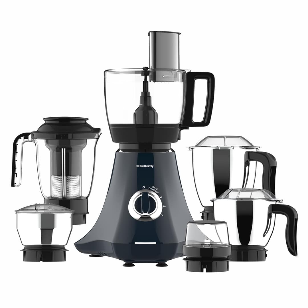 Butterfly Nexo 750W Mixer Grinder Food Processor with 6 Jars