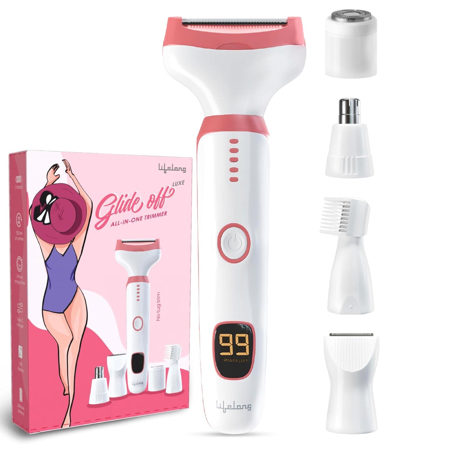 Lifelong GlideOff Luxe 6-in-1 Women's Trimmer