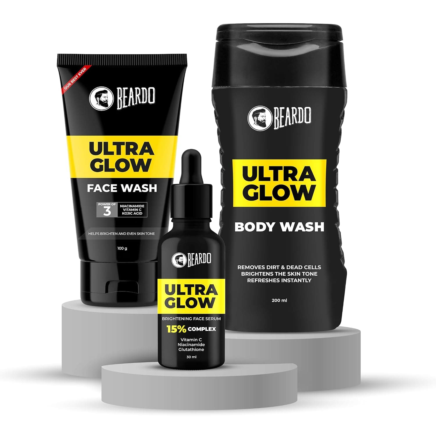 Beardo Alpha Glow Up Kit for Men (Pack of 3)