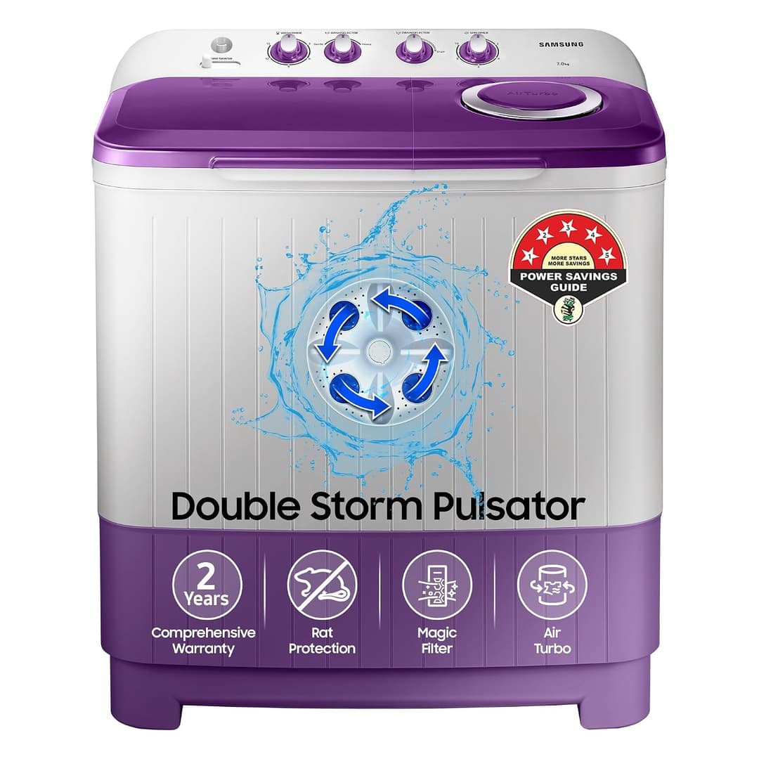 Samsung 7 kg 5 Star Semi Automatic Washing Machine