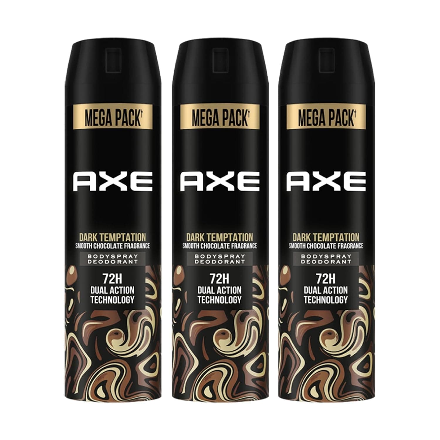 Axe Dark Temptation Deodorant Bodyspray 215ml (Pack of 3)