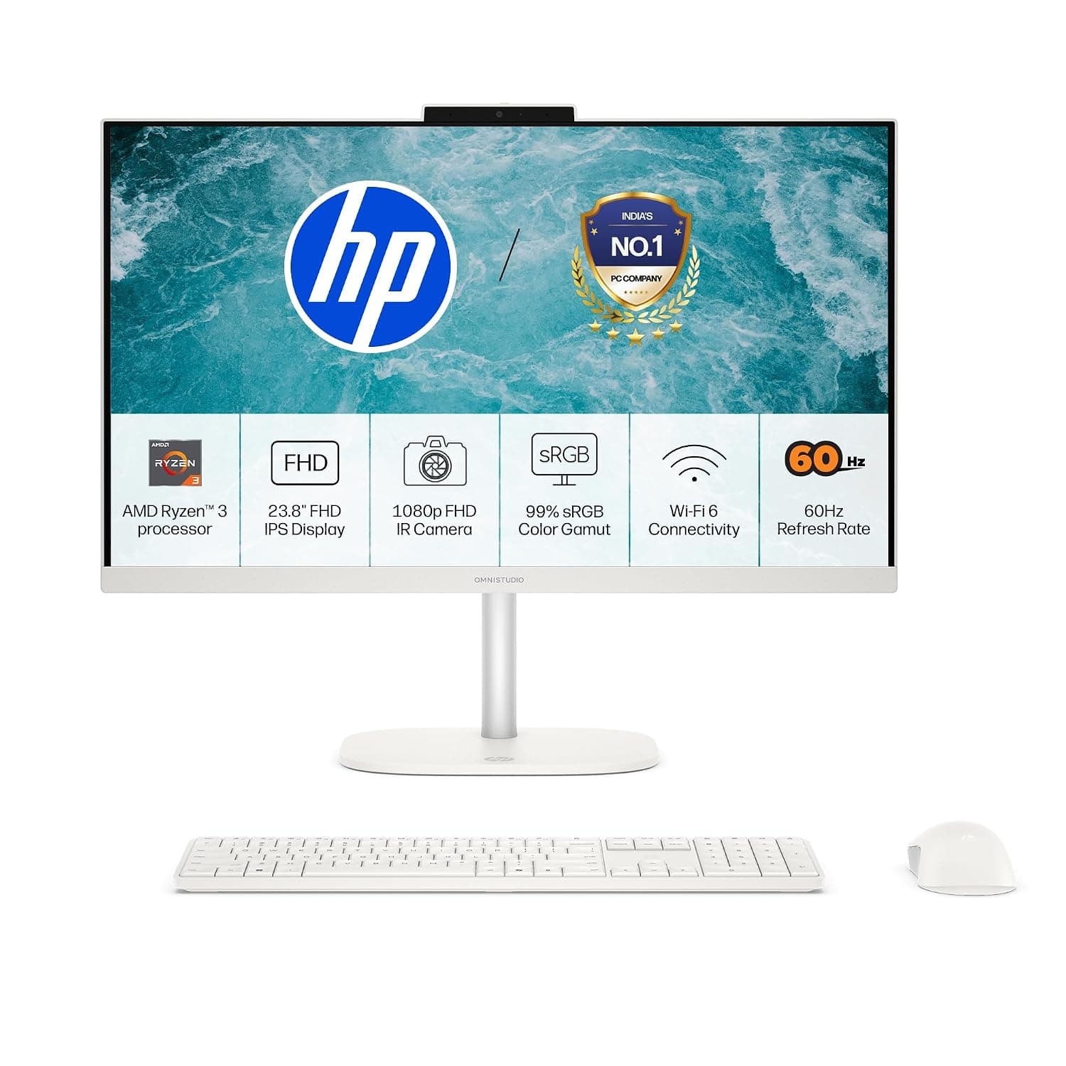 HP OmniStudio 23.8" All-in-One Desktop (cv0020in)