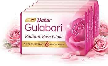 Dabur Gulabari Pure Rose Soap 150g (Pack of 4)