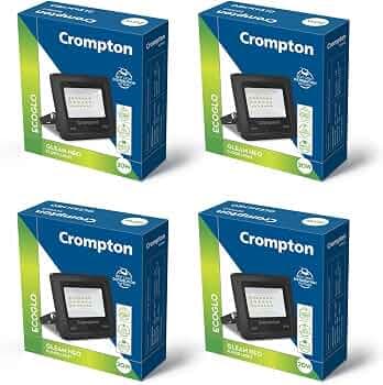 Crompton Gleam 20W LED Flood Light Pack of 4