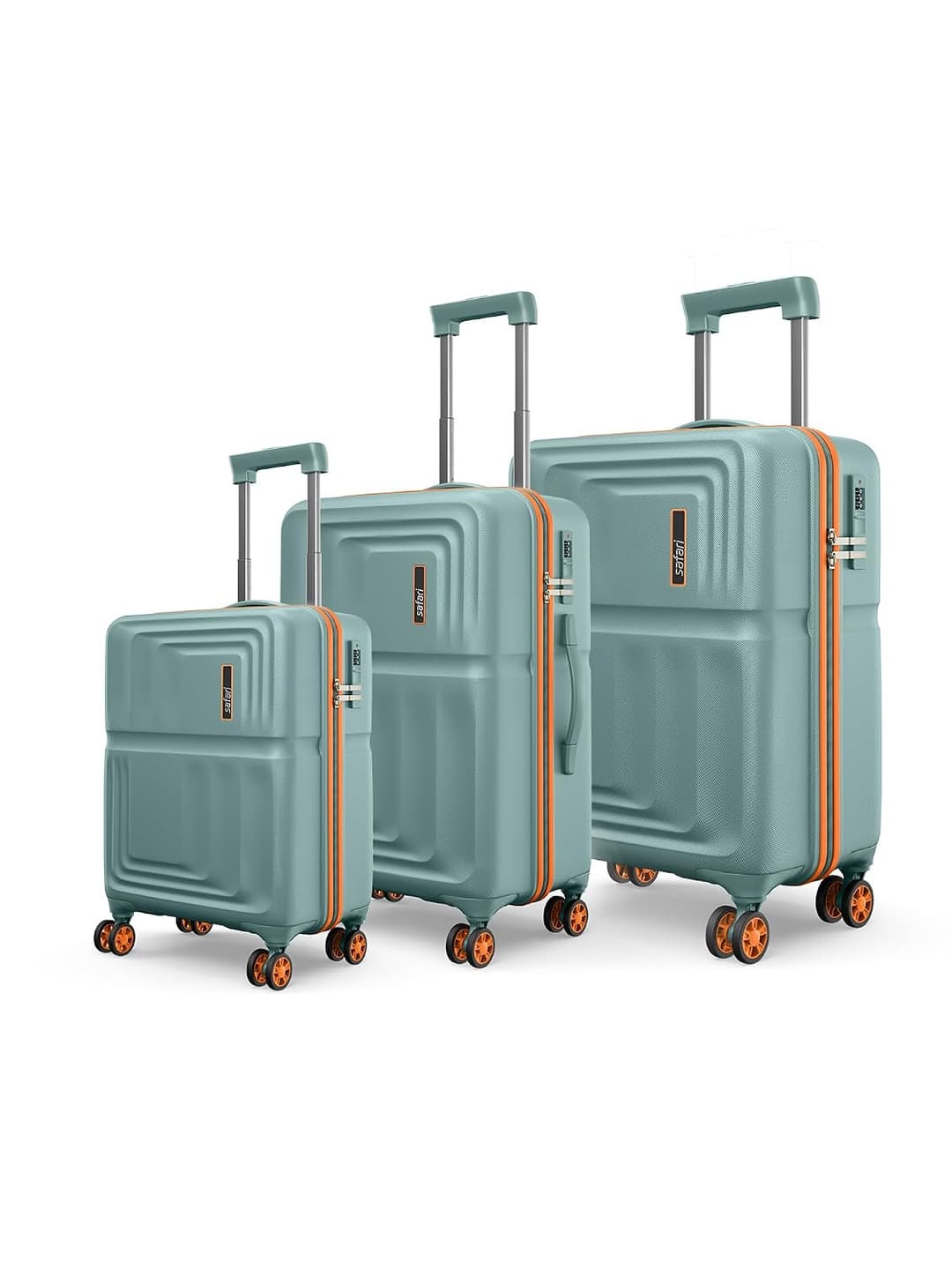 Safari Roma Hard Luggage Trolley Bag Set (Cabin, Medium, Large)