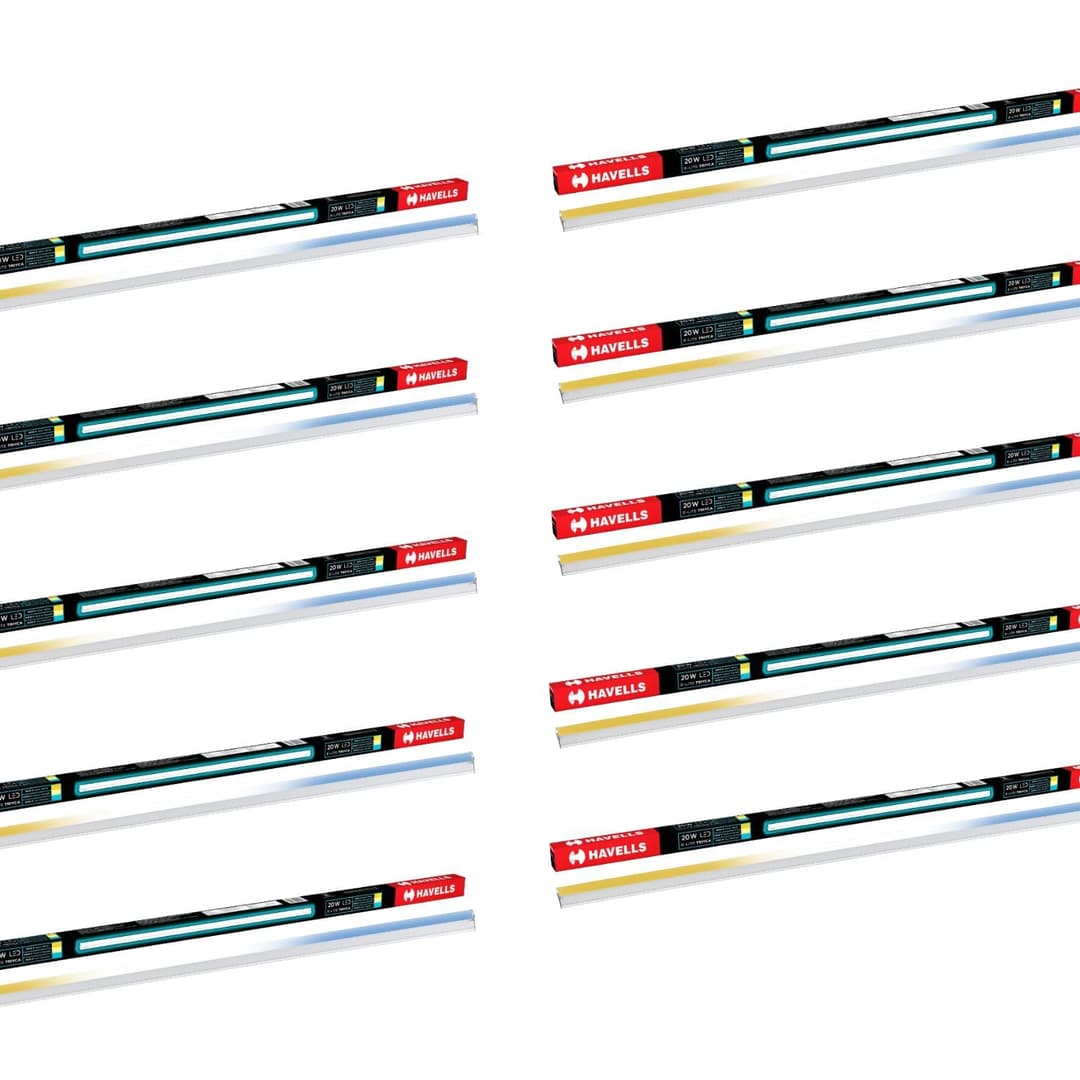 Havells Triyca 20W 3-in-1 LED Batten (Pack of 10)