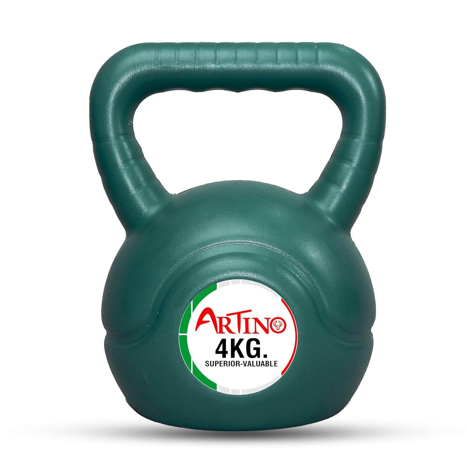 ARTINO 4Kg Kettlebell for Cardio Training Home& Gym Fitness Workout Bodybuilding Weight Green Kettlebell