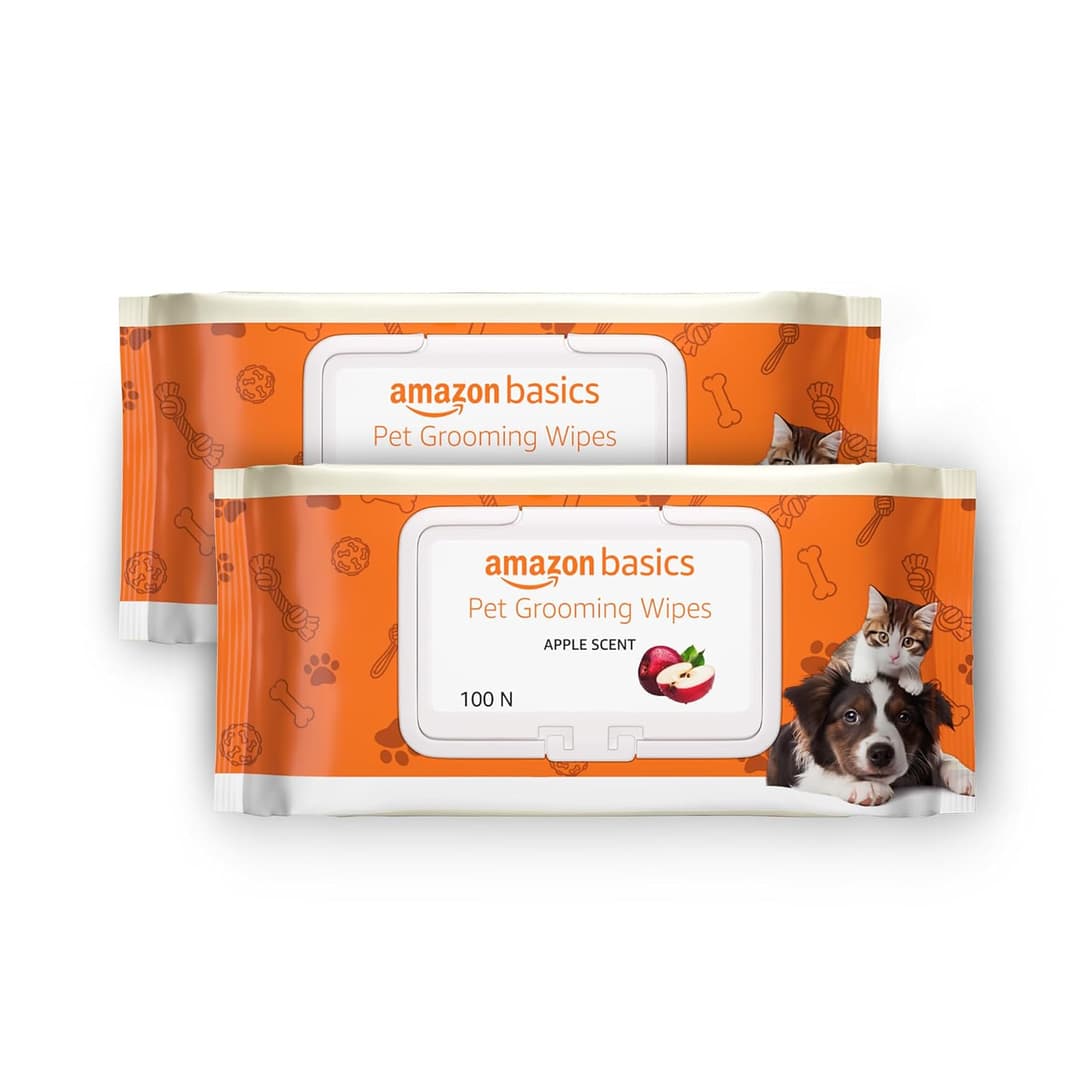 Amazon Basics Pet Grooming Wipes (200 Count)