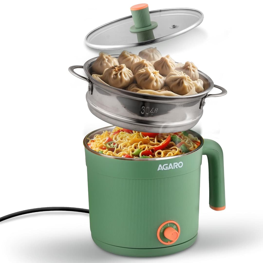 AGARO Regency Multipurpose Kettle With Steamer 1.2L 600W