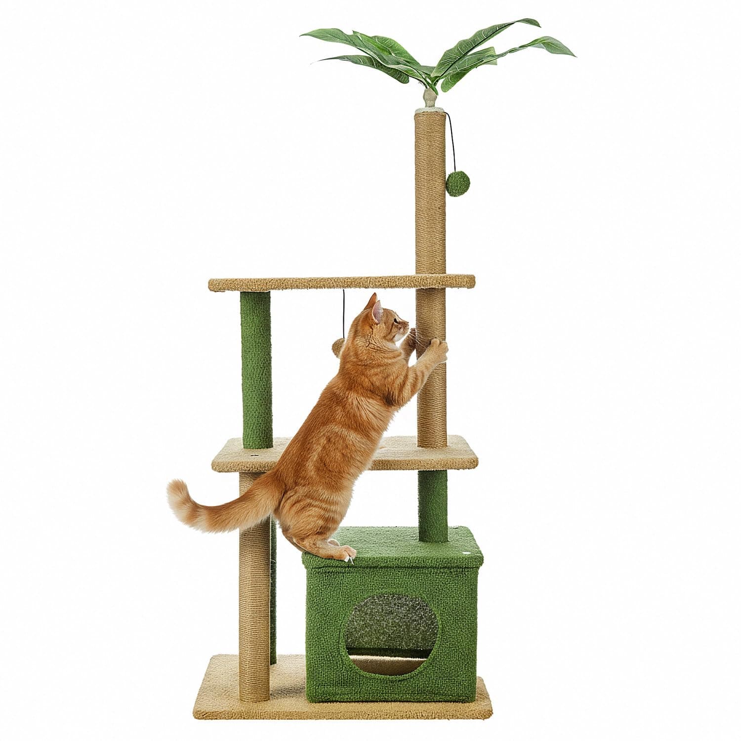 Amazon Basics Garden Theme Cat Tree XL with Scratching Posts