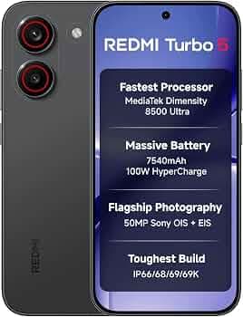 REDMI Turbo 5 (8GB RAM, 256GB Storage)