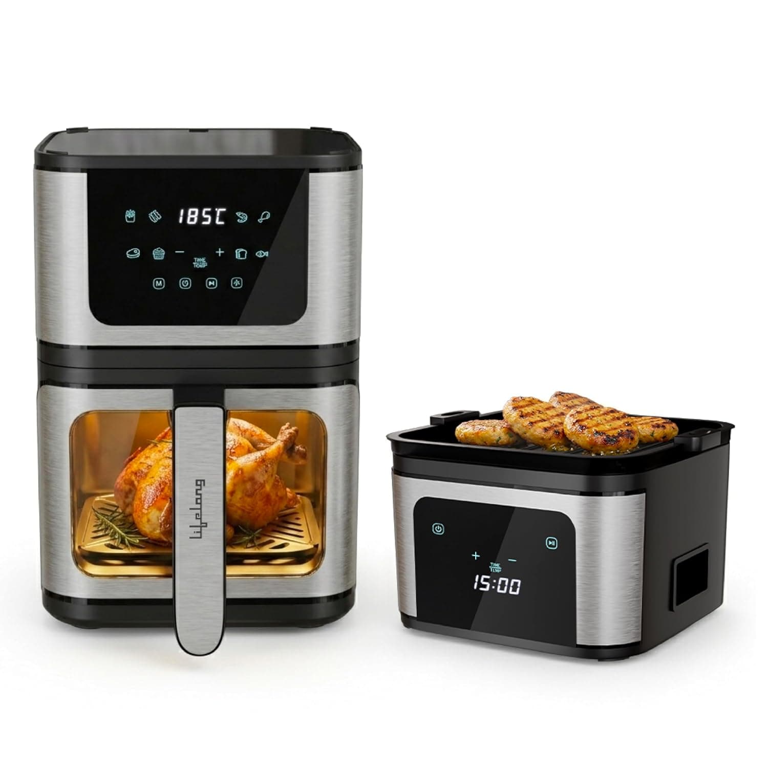 Lifelong BRIK 2-in-1 Air Fryer and Grill (4.2L, 1350W)