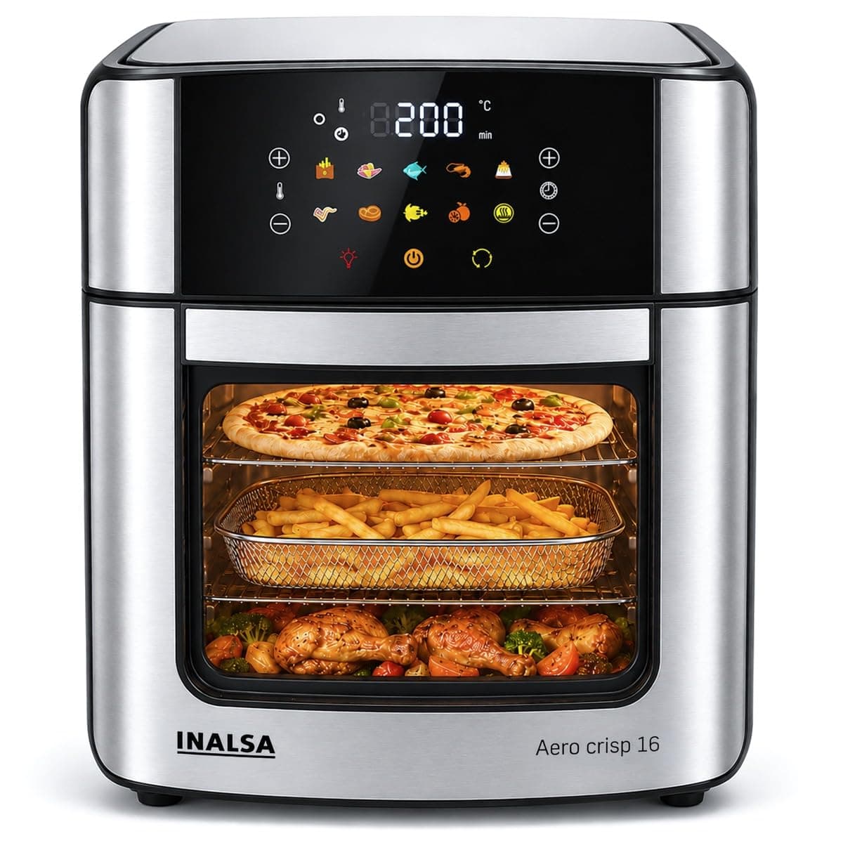 Inalsa Aero Crisp 16L 1800W Air Fryer Oven