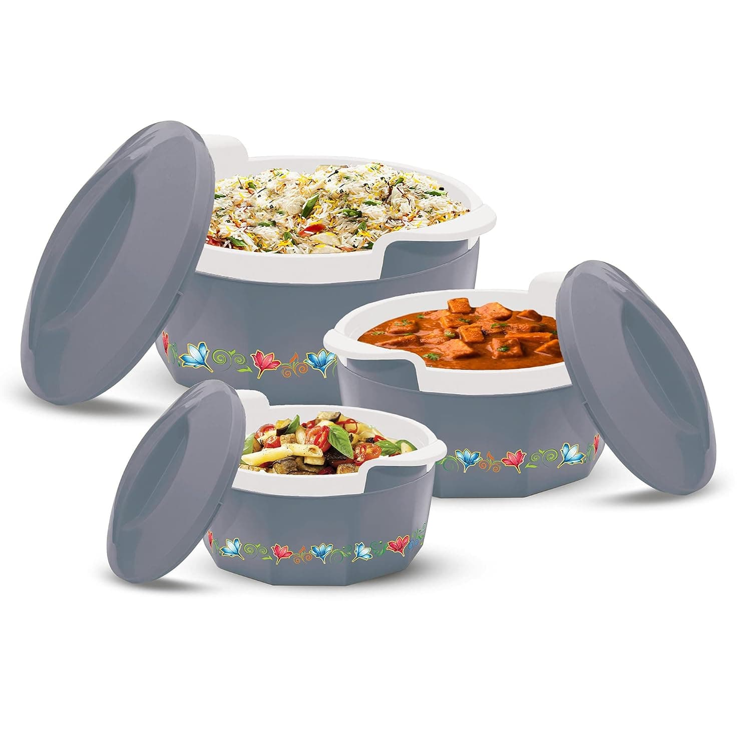 Milton Elegance Jr. Inner Stainless Steel Casserole Set of 3