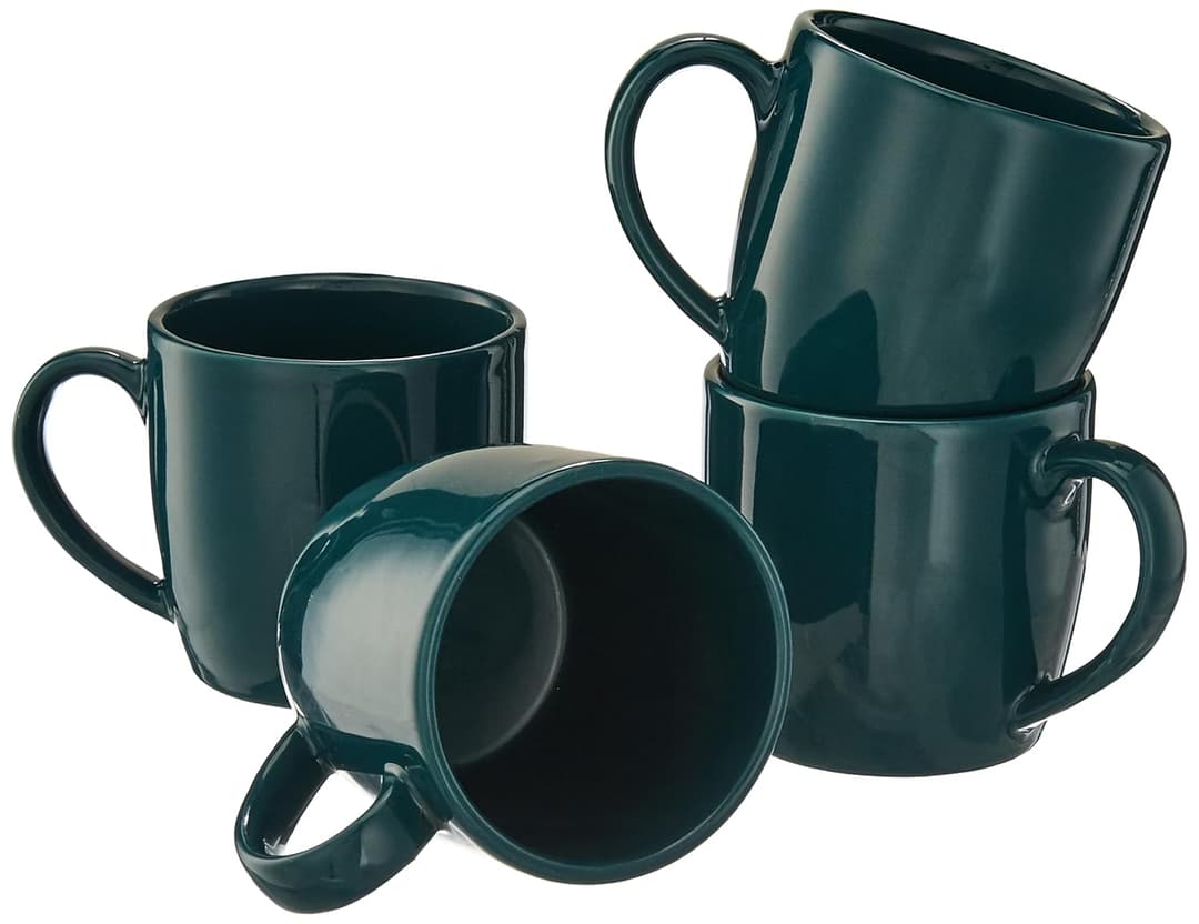 Amazon Brand Solimo Ceramic Coffee Mugs 200 ml Set of 4