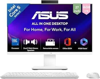 ASUS V470 27-inch All-in-One PC (Core 5 210H, 16GB, 1TB SSD)