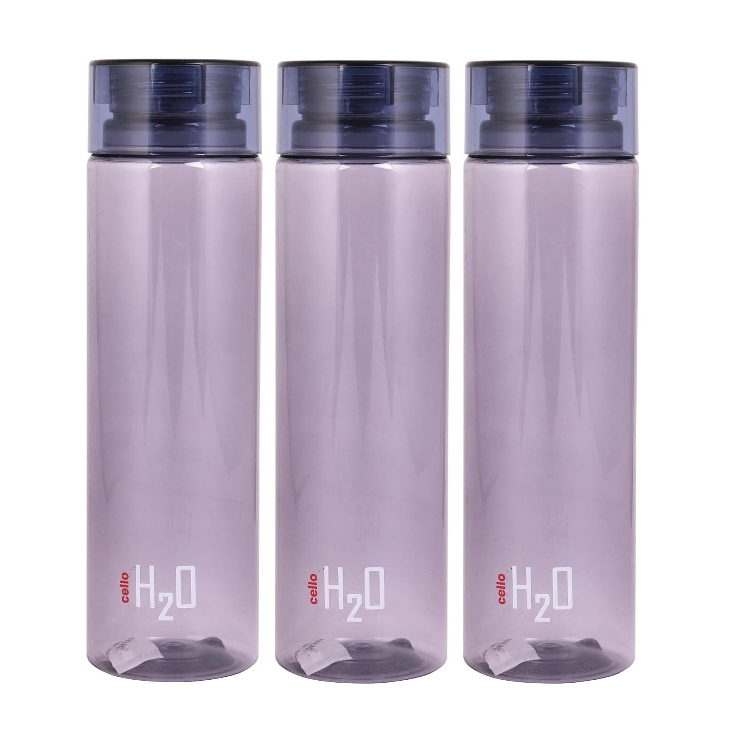 Cello H2O Plastic Water Bottle 1 Litre Set of 3