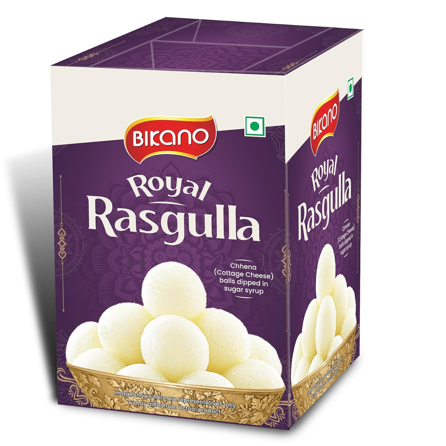 Bikano Royal Rasgulla | Authentic Indian Sweet dish | Pack of 1 kg | Perfect for festivities | Traditional sweet | Delicious delicacy